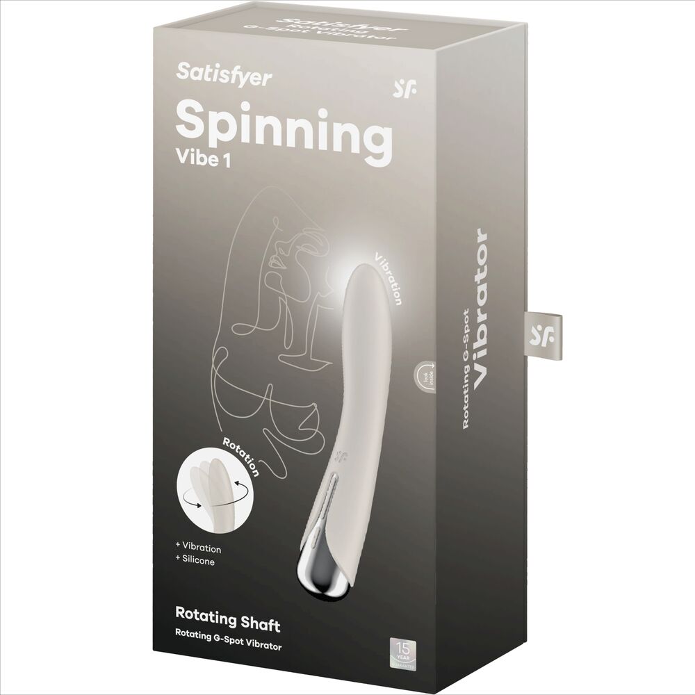 SATISFYER - SPINNING VIBE 1 VIBRADOR ROTADOR G-SPOT AZUL