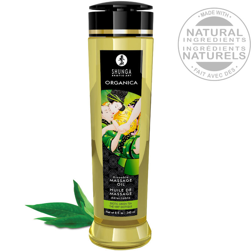 SHUNGA - OLIO DA MASSAGGIO AL TÈ VERDE BIOLOGICO 240 ML