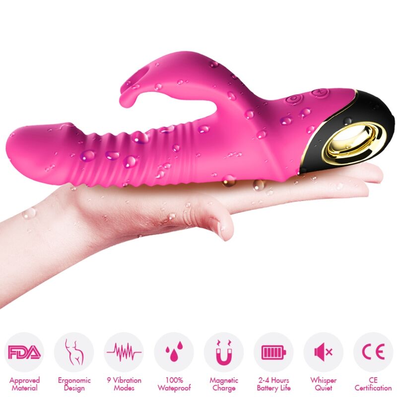 ARMONY - ZING DILDO VIBRANTE CONIGLIO FUCSIA