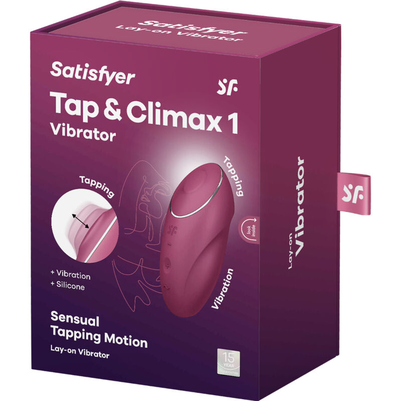 SATISFYER - TAP & CLIMAX 1 VIBRADOR LAY-ON GRIS