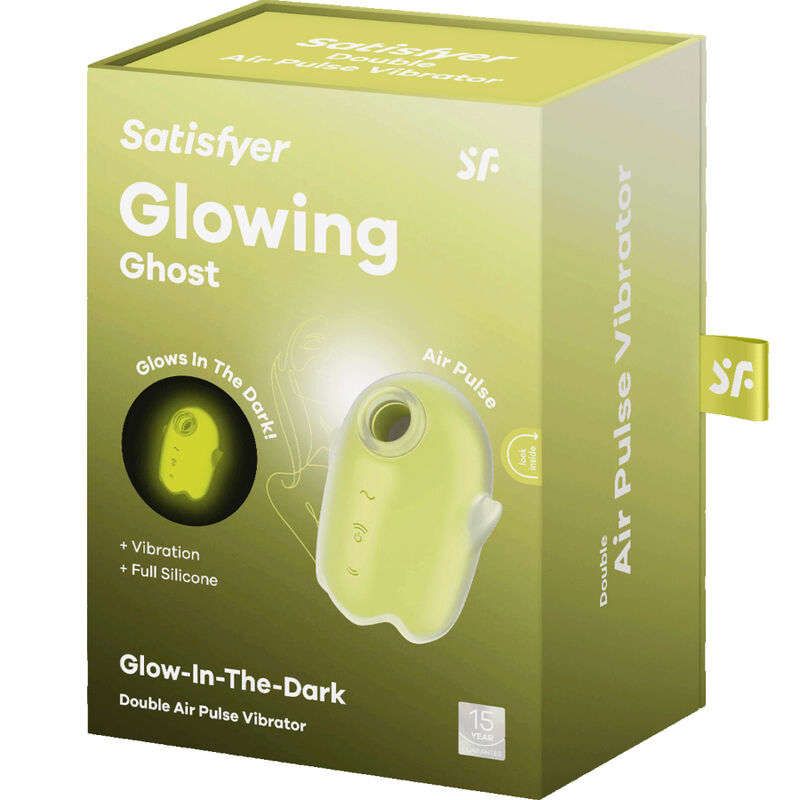 SATISFYER - VIBRATORE GLOWING GHOST AIR PULSE E BIANCO