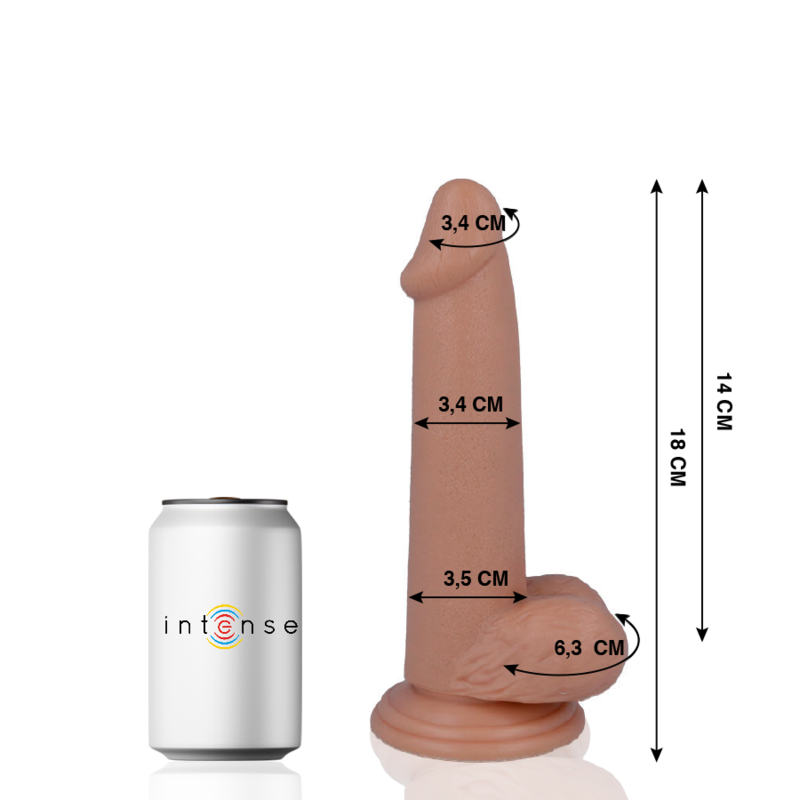 MR INTENSE - 10 PENI REALISTICI 18 CM -O- 3,4 CM