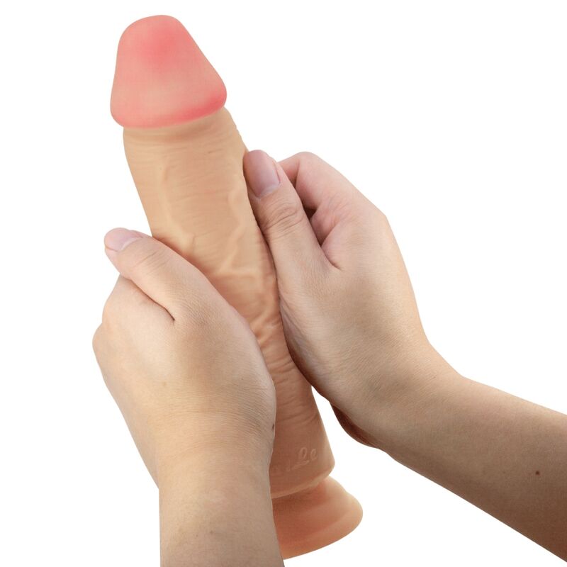PRETTY LOVE - SERIE SLIDING SKIN DILDO REALISTICO CON VENTOSA PELLE SCORREVOLE NATURALE 23,4 CM