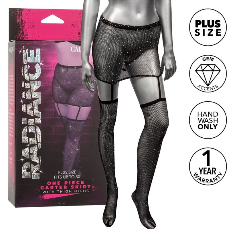 CALEXOTICS - GONNA CON GIARRETTIERA LUNGA RADIANCE TAGLIA FORTE