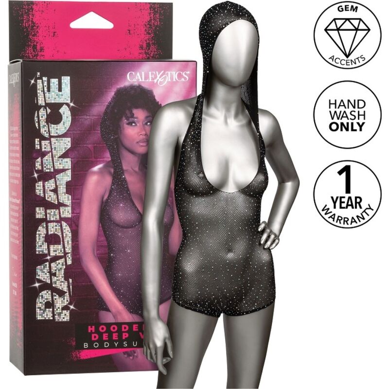 CALEXOTICS - BODY CON CAPPUCCIO RADIANCE E SCOLLO A V PROFONDO