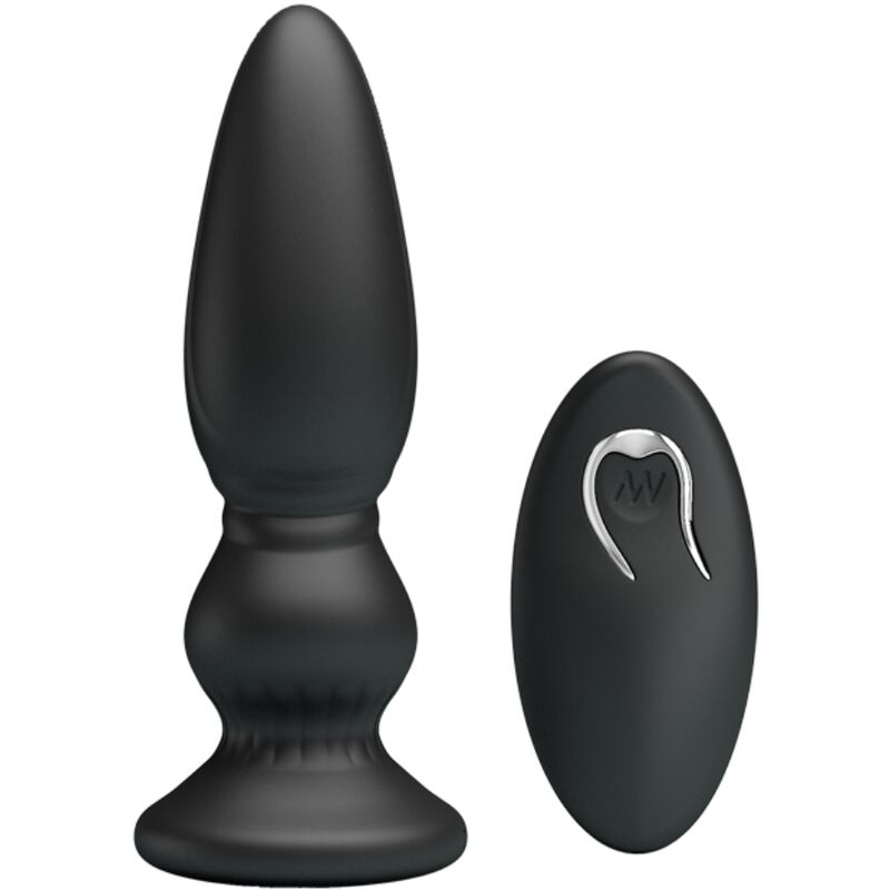 MR PLAY - Potente Plug Anale Vibrante con Telecomando Nero