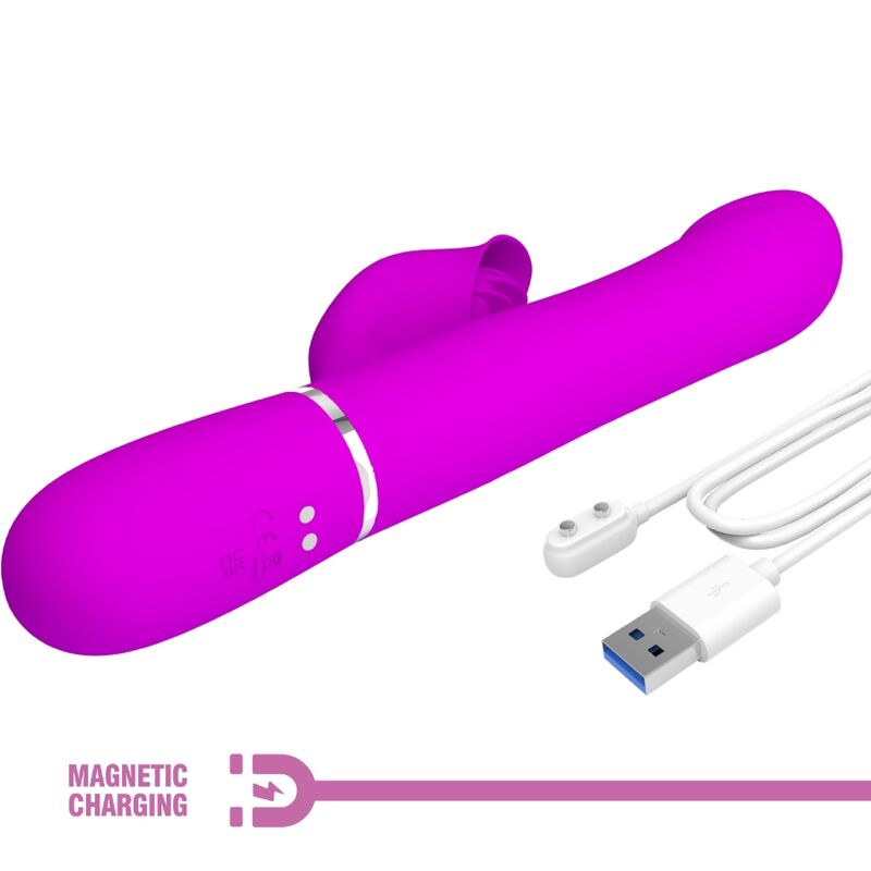 PRETTY LOVE - VIBRATORE CONIGLIO PERLA VIOLA