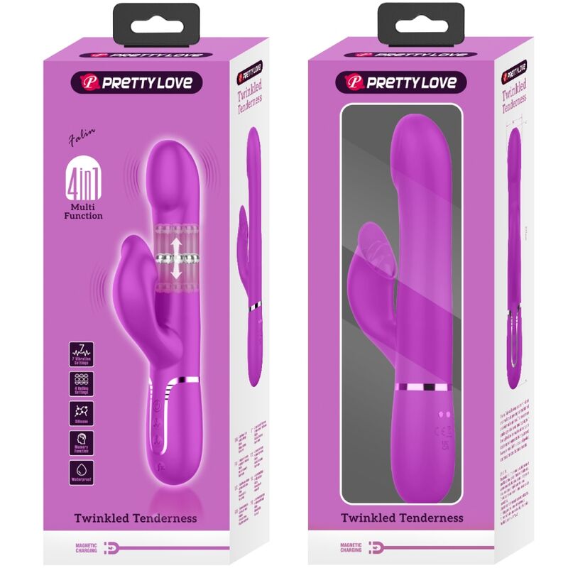 PRETTY LOVE - VIBRATORE CONIGLIO PERLA VIOLA