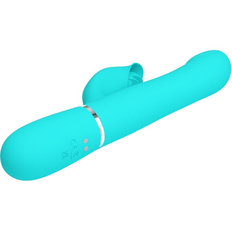 PRETTY LOVE - VIBRATORE CONIGLIO PERLA VERDE ACQUA