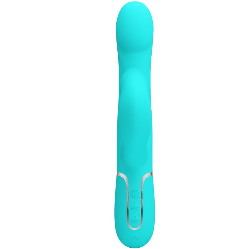 PRETTY LOVE - VIBRATORE CONIGLIO PERLA VERDE ACQUA