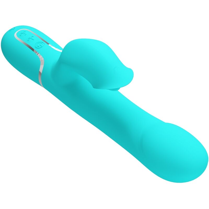 PRETTY LOVE - VIBRATORE CONIGLIO PERLA VERDE ACQUA