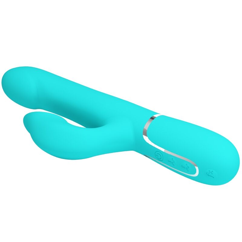 PRETTY LOVE - VIBRATORE CONIGLIO PERLA VERDE ACQUA