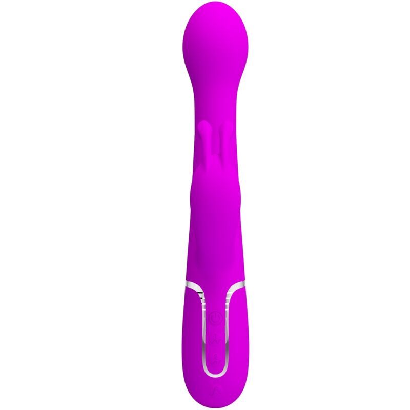 PRETTY LOVE - DEJON VIBRATORE RABBIT MULTIFUNZIONE 3 IN 1 VIOLA