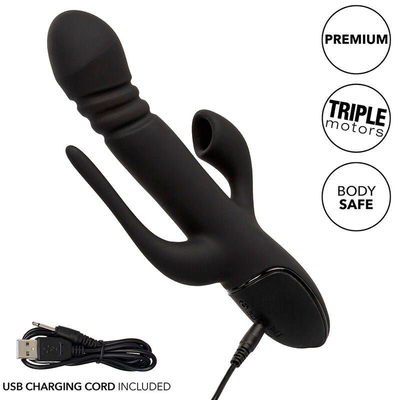 CALEXOTICS - EUPHORIA TRIPLO VIBRATORE NERO