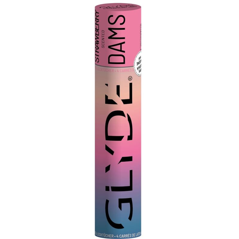 SHEER GLYDE - LENZUOLA IN LATTICE DAMS PER SESSO ORALE ALLA FRAGOLA