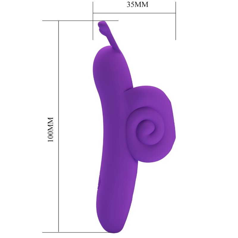 PRETTY LOVE - SNAIL POTENTE STIMOLATORE VIOLA PER LE DITA