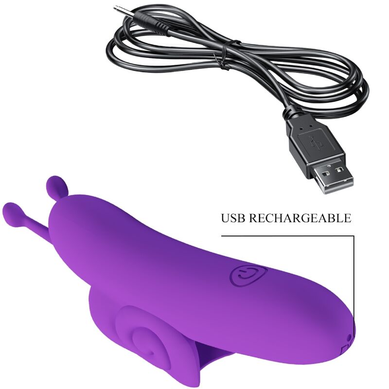 PRETTY LOVE - SNAIL POTENTE STIMOLATORE VIOLA PER LE DITA