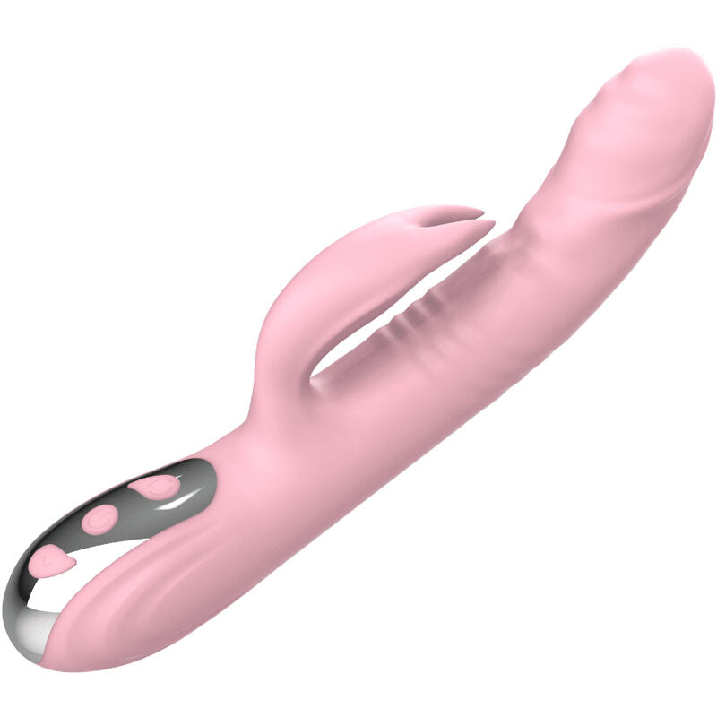 ARMONY - VIBRATORE RABBIT A DITA INTERA EFFETTO CALORE ROSA