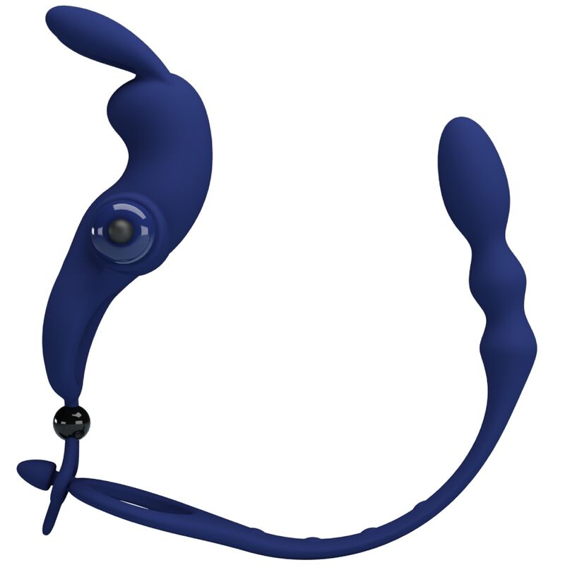 PRETTY LOVE - ANELLO VIBRANTE AYAD RABBIT CON TAPPO BLU