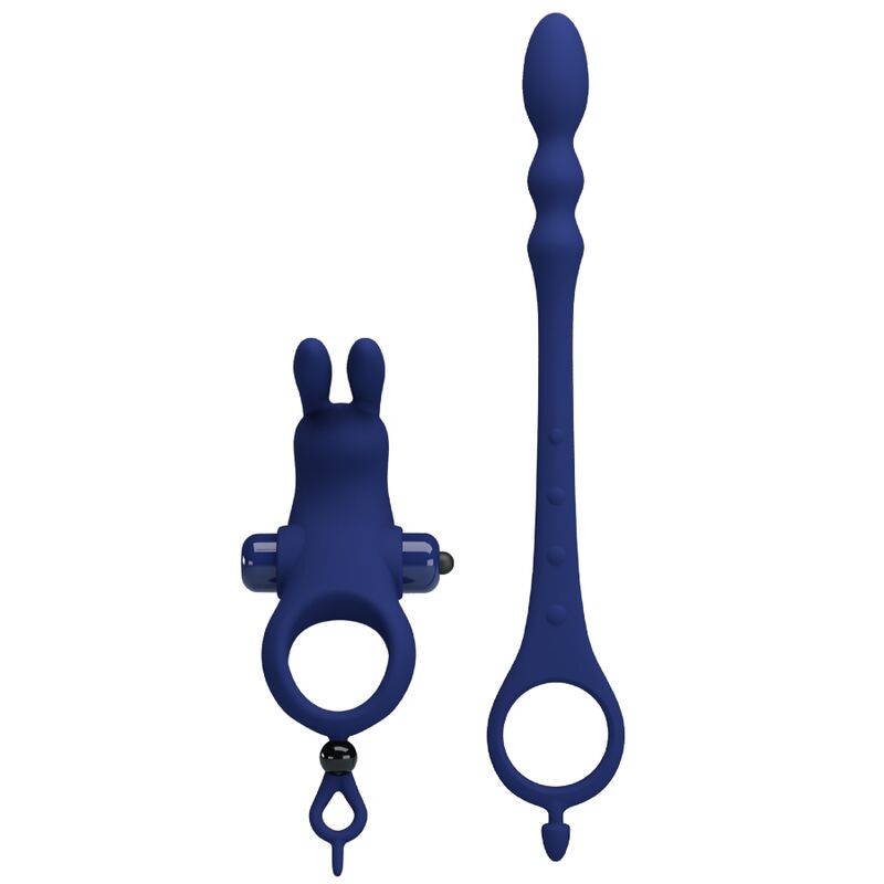 PRETTY LOVE - ANELLO VIBRANTE AYAD RABBIT CON TAPPO BLU