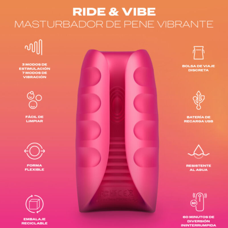 DUREX - VIBRATORE MASTURBATORE RIDE & VIBE