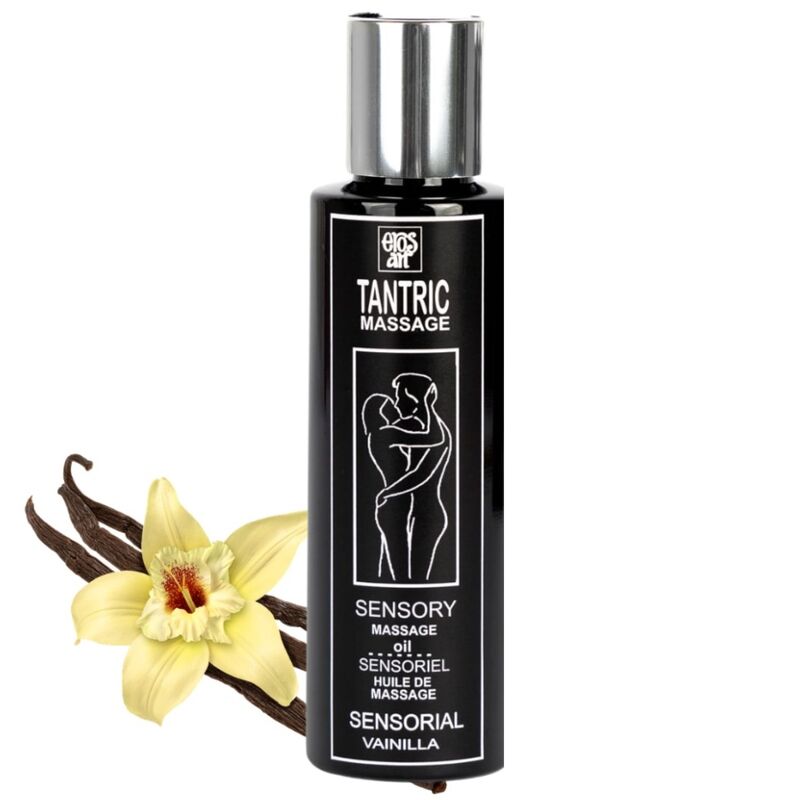 EROS-ART - OLIO PER MASSAGGIO TANTRICO NATURALE E AFRODISIACO ALLA VANIGLIA 100 ML