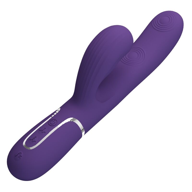 PRETTY LOVE - PERLITA VIBRATORE PUNTO G MULTIFUNZIONE 3 IN 1 VIOLA