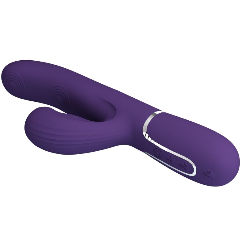 PRETTY LOVE - PERLITA VIBRATORE PUNTO G MULTIFUNZIONE 3 IN 1 VIOLA