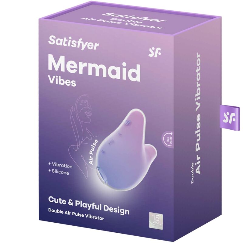 SATISFYER - STIMOLATORE E VIBRATORE MERMAID VIBES VIOLA E ROSA