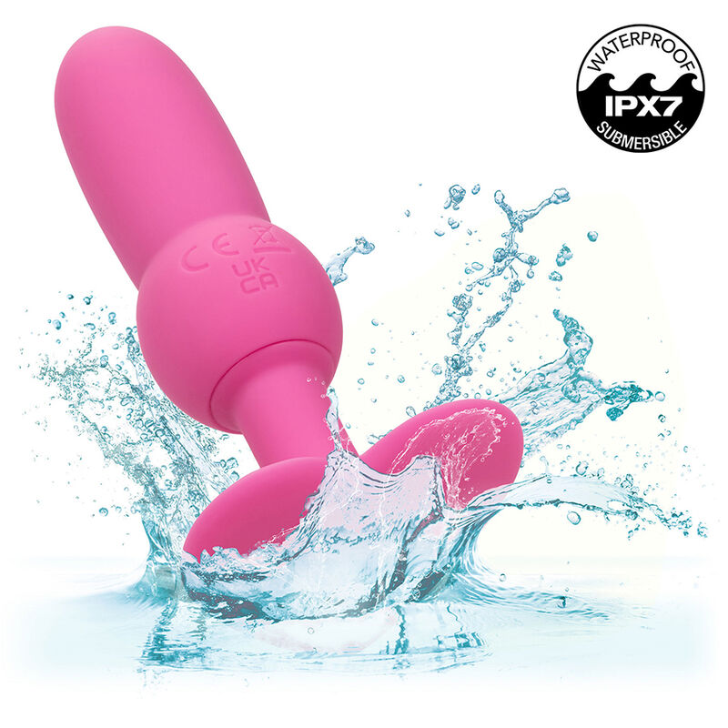 CALEXOTICS - PLUG ANALE PER LA PRIMA VOLTA CON PERLINE 10 VIBRAZIONI ROSA