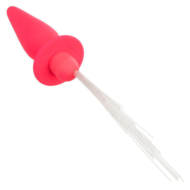 CALEXOTICS - SOUTHERN LIGHTS PLUG ANALE ILLUMINANTE CON LUCI 10 VIBRAZIONI IN SILICONE ROSA