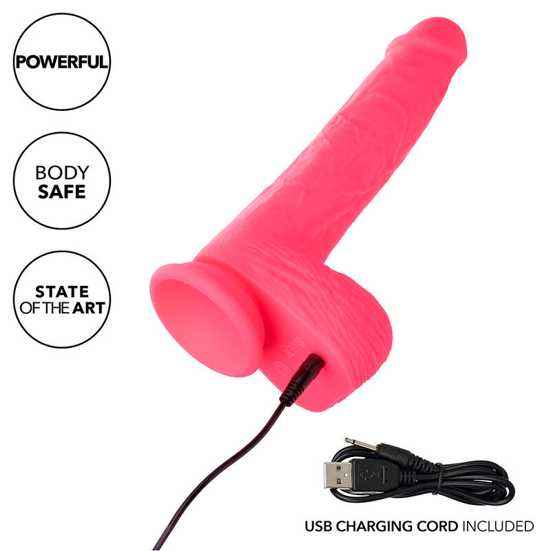 CALEXOTICS - VIBRATORE REALISTICO 10 VIBRAZIONI E ROSA