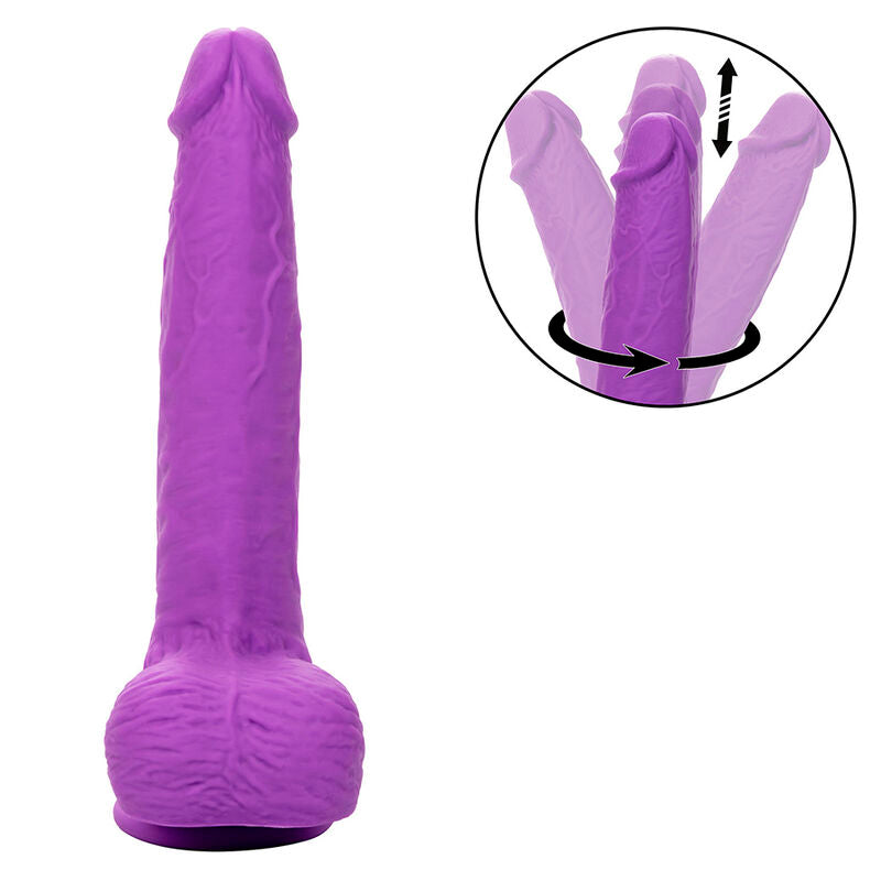 CALEXOTICS - VIBRATORE RICARICABILE E ROTANTE A BORCHIE 10 VIBRAZIONI VIOLA
