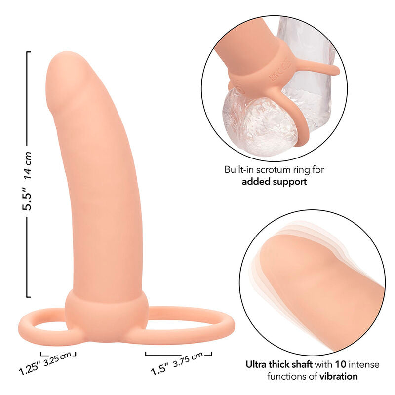 CALEXOTICS - MAXX DOPPIO SPESSORE PENETRATORE 10 VIBRAZIONI NATURALI