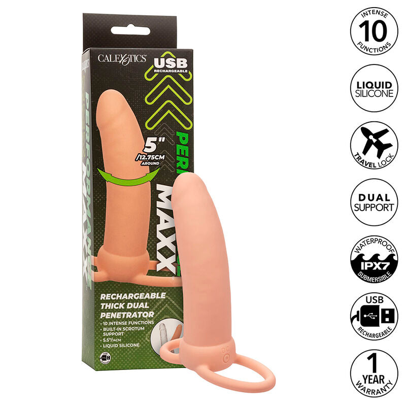 CALEXOTICS - MAXX DOPPIO SPESSORE PENETRATORE 10 VIBRAZIONI NATURALI