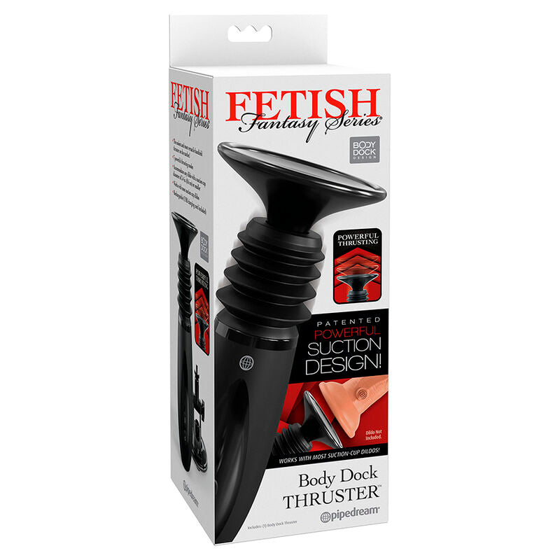 SERIE FETISH FANTASY - BODY DOCK THRUSTER CON DILDO E 7 MODALITÀ DI SPINTA, NERO