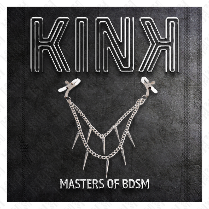 KINK - MORSETTI PER CAPEZZOLI CON CATENA SPINATA 30 CM