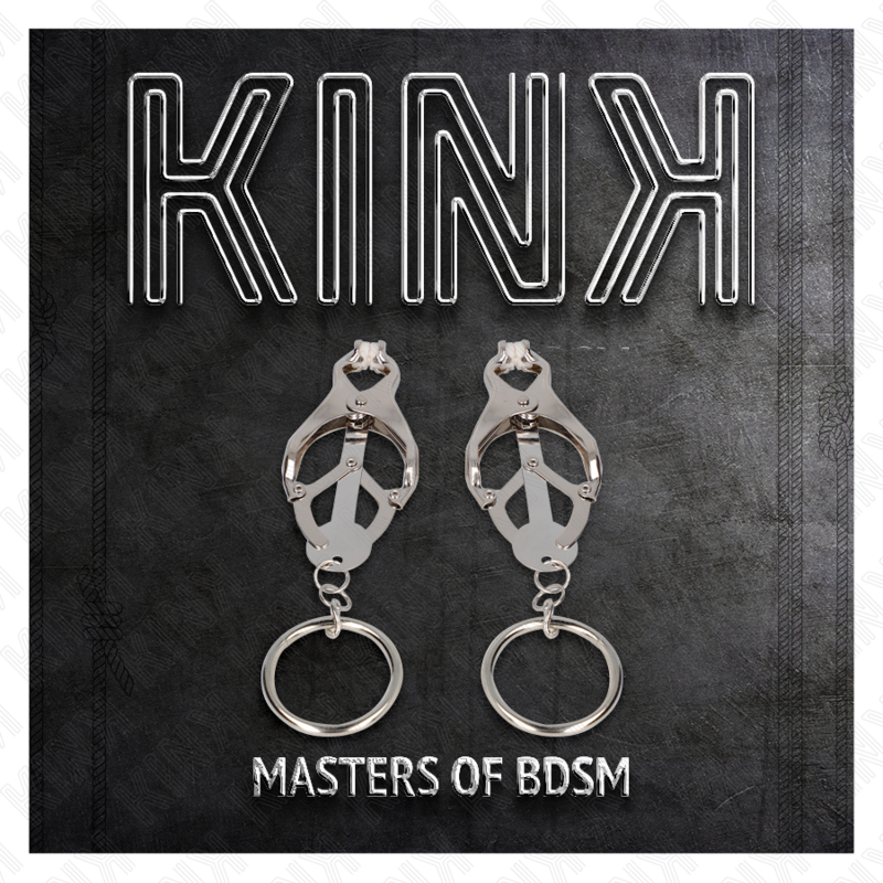 KINK - MORSETTI PER CAPEZZOLI IN STILE GIAPPONESE CON ANELLI IN ARGENTO