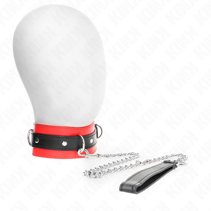 KINK - COLLANA CON CINGHIA 65 CM ROSSO 54 X 4,5 CM