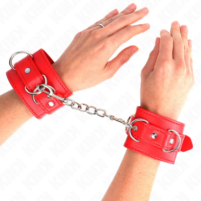 KINK - SUPPORTO PER POLSO CON 3 ANELLI A D REGOLABILI ROSSO 17,5-25 CM X 6 CM