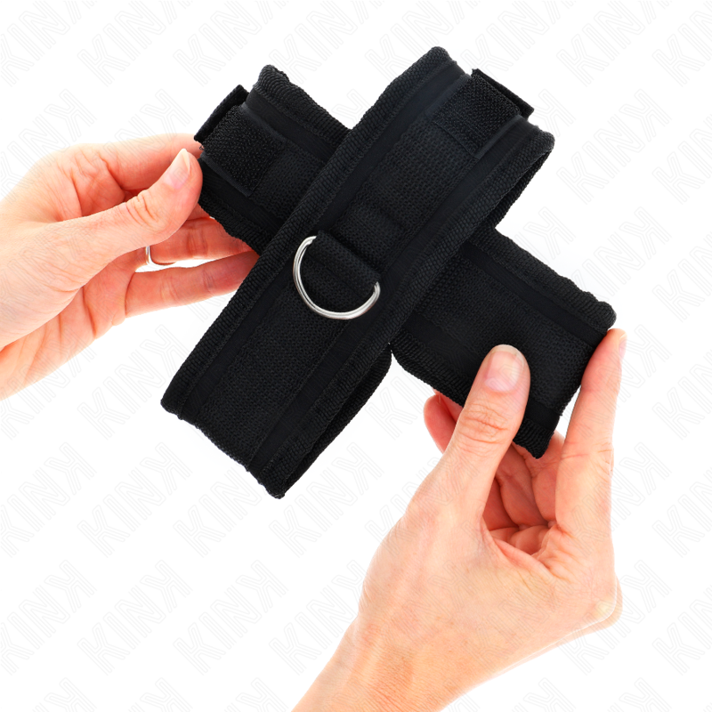 KINK - BRACCIALETTI NERI INCROCIATI 34 X 5,5 CM