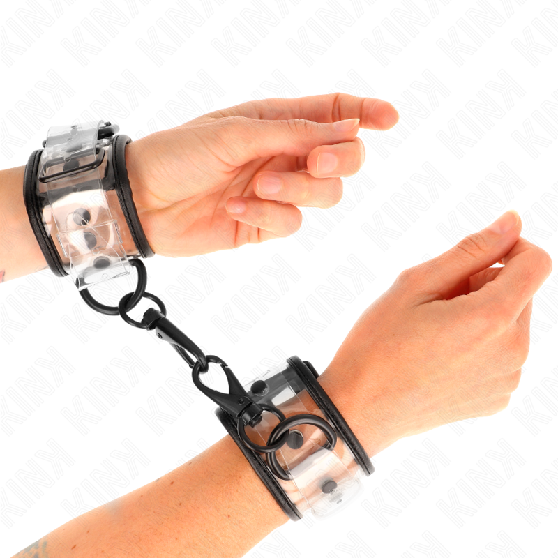 KINK - BRACCIALETTI TRASPARENTI REGOLABILI 18-30 CM X 5,5 CM