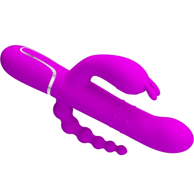 PRETTY LOVE - CAMMY VIBRATORE TRIPLO MULTIFUNZIONALE 4 IN 1 ROSA