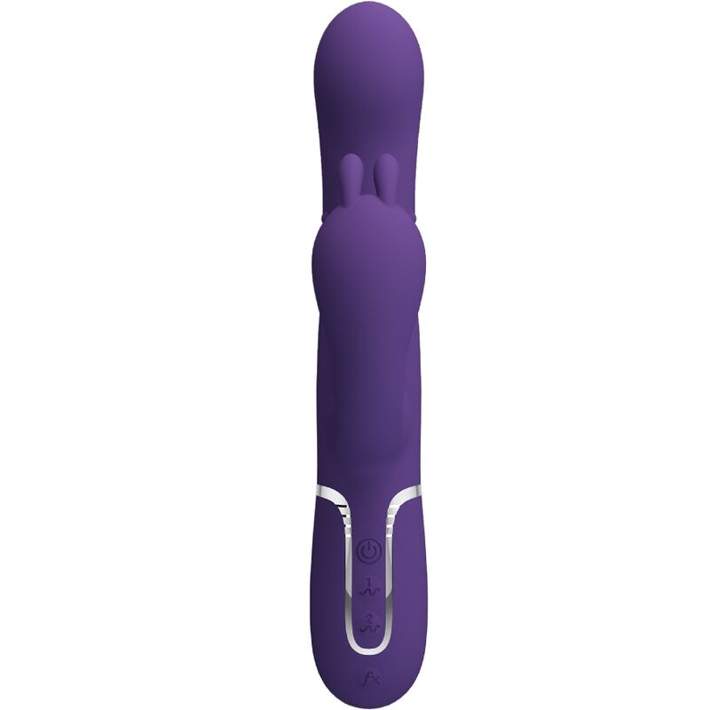 PRETTY LOVE - CAMMY VIBRATORE TRIPLO MULTIFUNZIONALE 4 IN 1 VIOLA