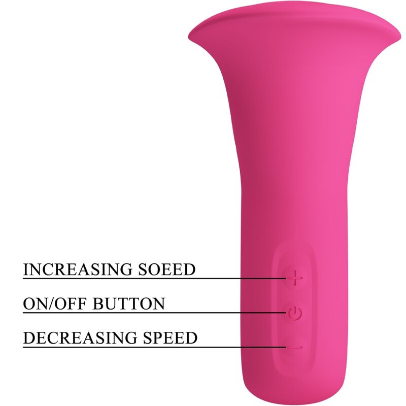 PRETTY LOVE - VIBRATORE ORALE CLYDE LINGUA VIBRANTE 12 VIBRAZIONI ROSA
