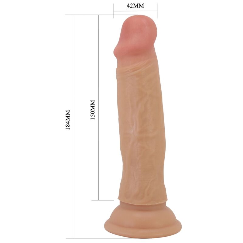 PRETTY LOVE - QUENTIN DILDO REALISTICO 18 CM NATURALE