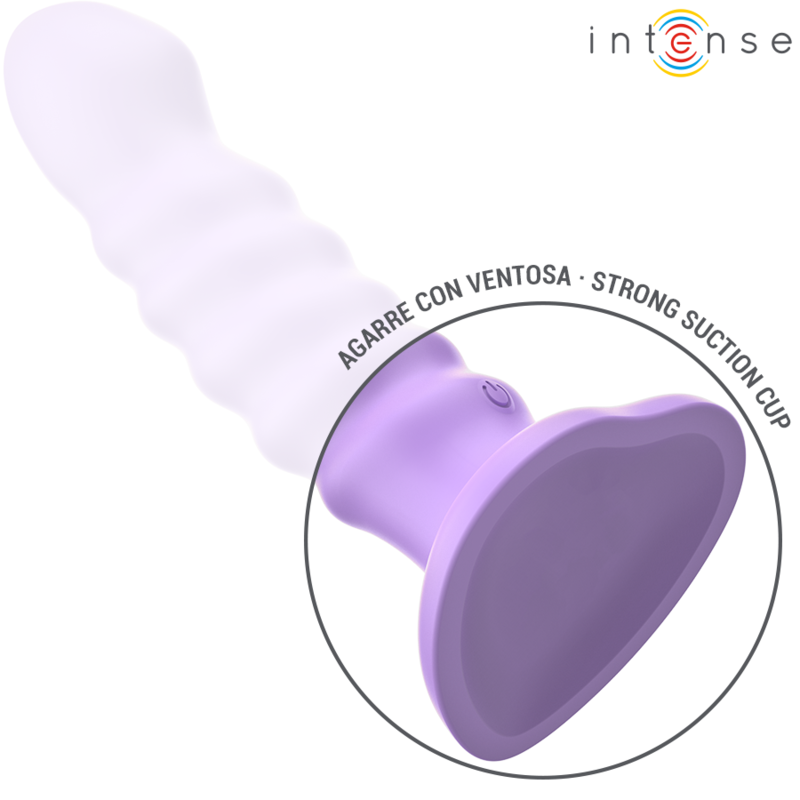 INTENSO - VIBRATORE BRENDA TAGLIA M DESIGN A SPIRALE 10 VIBRAZIONI TELECOMANDO VIOLA