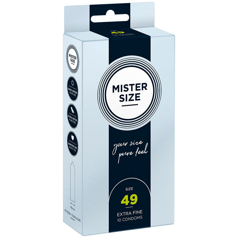 MISTER SIZE - PRESERVATIVI TAGLIA S 49 MM (10 UNITÀ)