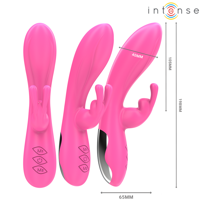 INTENSO - VIBRATORE RANDALL RABBIT 10 VIBRAZIONI ROSA