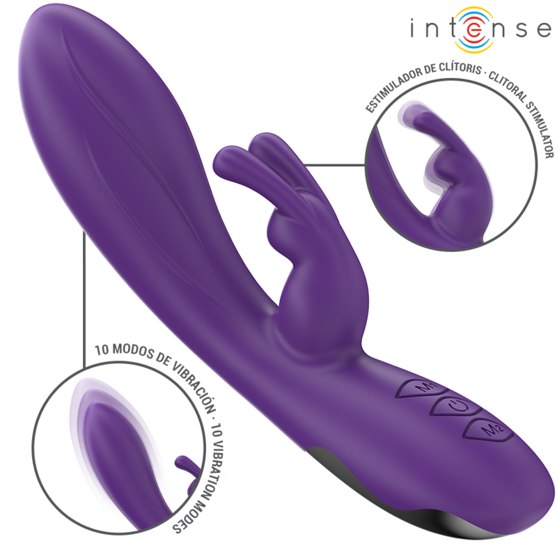 INTENSO - VIBRATORE RANDALL RABBIT 10 VIBRAZIONI VIOLA